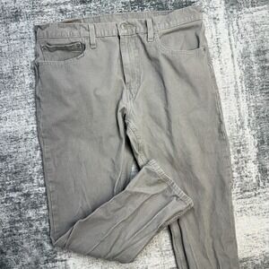 Levis Jeans Mens 36x29 (Fits 34x28) Stone Gray Corduroy 502 Regular Fit Tapered